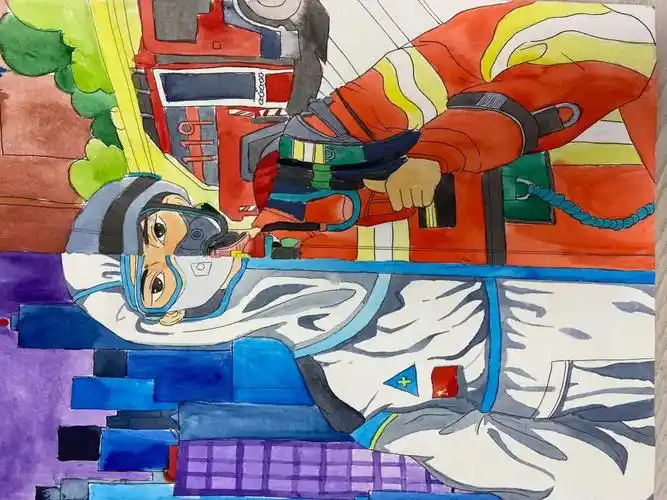 平安寒假消防童行丨优秀绘画作品展播快来观摩