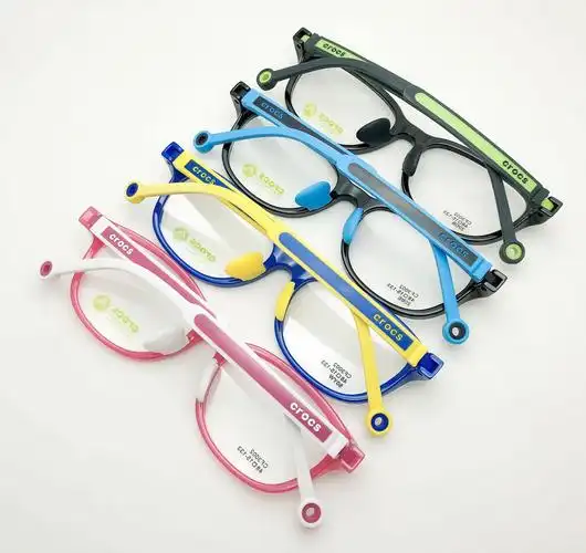 儿童crocs蓝光眼镜超轻硅胶远视散光纠正度数眼镜架