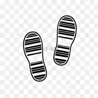 拖鞋平底鞋鞋印鞋底剪贴画