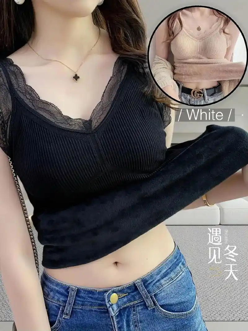 蕾丝打底背心