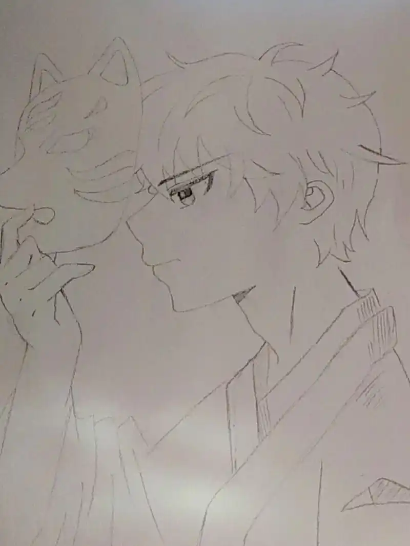 简单的动漫人物画.(男♂) 人生,就要活得漂亮,走得铿锵