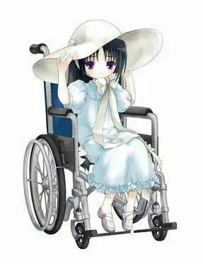 有没有像这几张坐轮椅的动漫图,如果有的话,请发给我下,谢谢