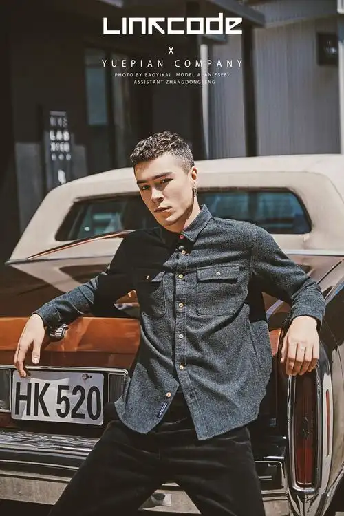 欧美风美系列街头雅痞子男装春装拍摄