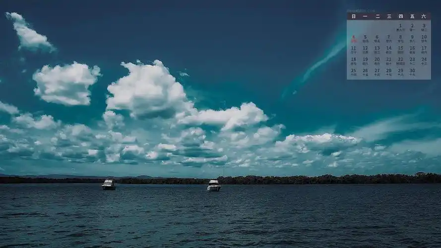 清新风光2021年4月日历,月历壁纸-回车桌面