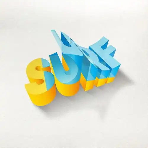 超强的立体感觉lexwilson创意3d字体设计