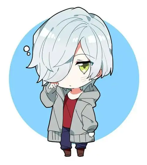 q版卡通人物绘画,画风呆萌可爱,闪烁的大眼睛超喜欢