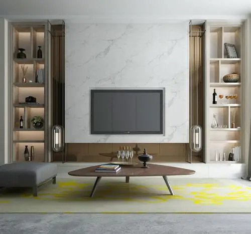 现代电视背景墙3d模型下载