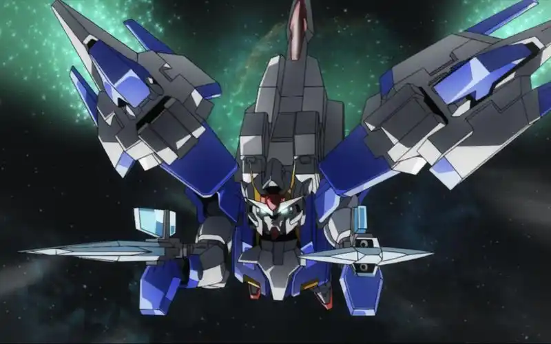 炽天使高达担起智天使狙击支架,开启15倍战术目镜,一击命中