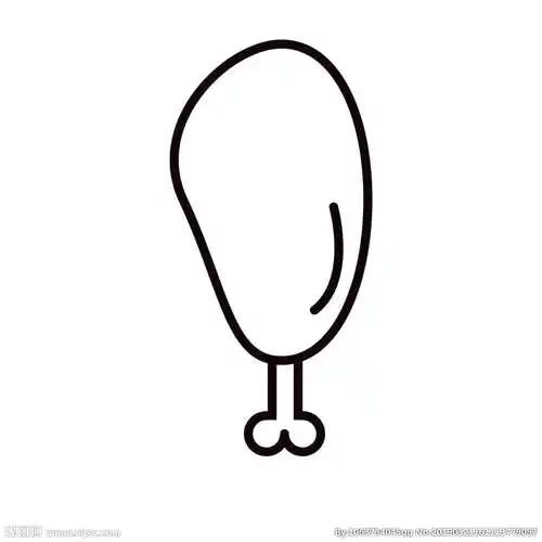 鸡翅简笔画 可乐鸡翅简笔画