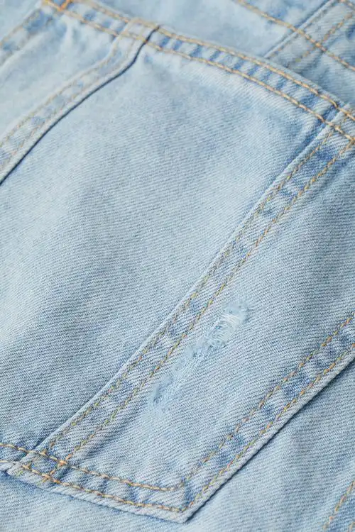 牛仔背带短裤 - 浅牛仔蓝| h&m cn