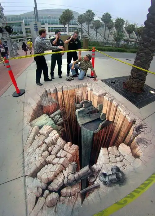 让人惊叹的立体画