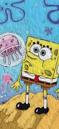海绵宝宝油画系列壁纸