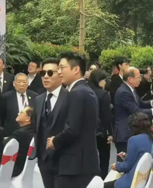 霍启仁显懒散参加活动四处闲逛霍启山跟霍震霆身后学为人处事