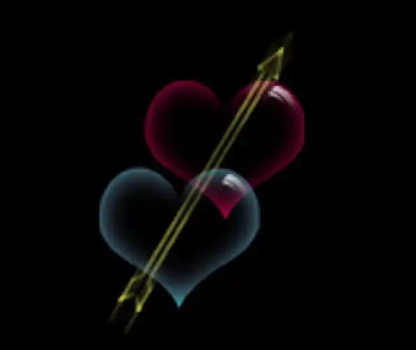 一箭穿心设计透明图片模板