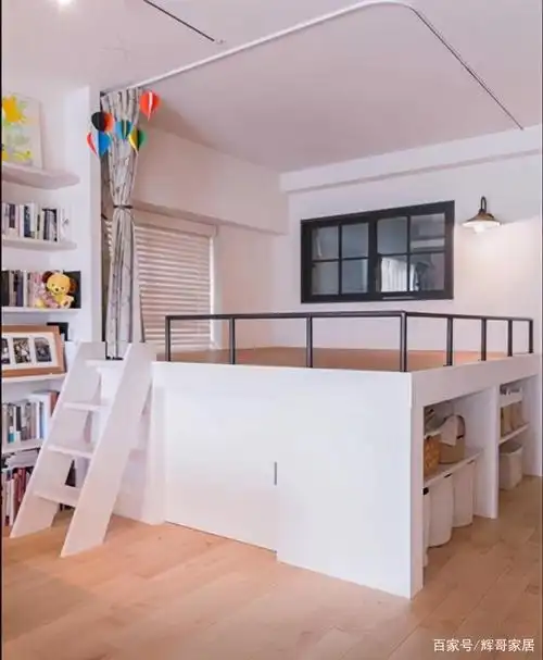 小户型卧室做1.2米高loft,上面睡觉下面装衣服,这设计真实用!