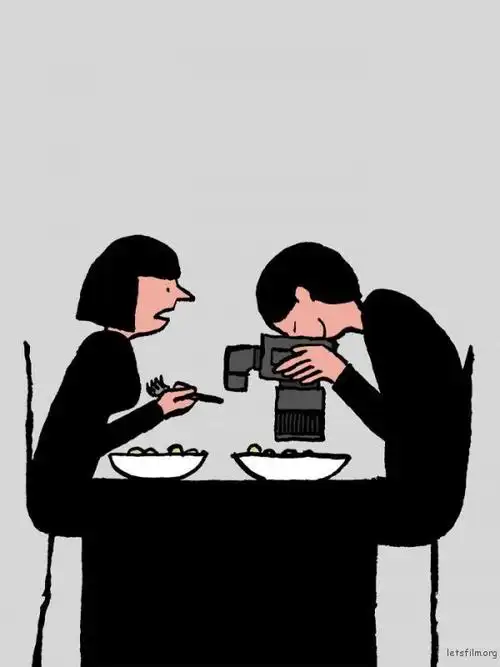 法国艺术家 jean jullien 一针见血的插画,你是否也看见了自己的影子?