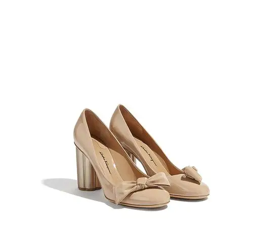 flower heel pump shoe