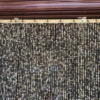 夏季草珠门帘草珠门帘防蚊草珠子门帘防蚊草珠帘子金属门框顶装图无需