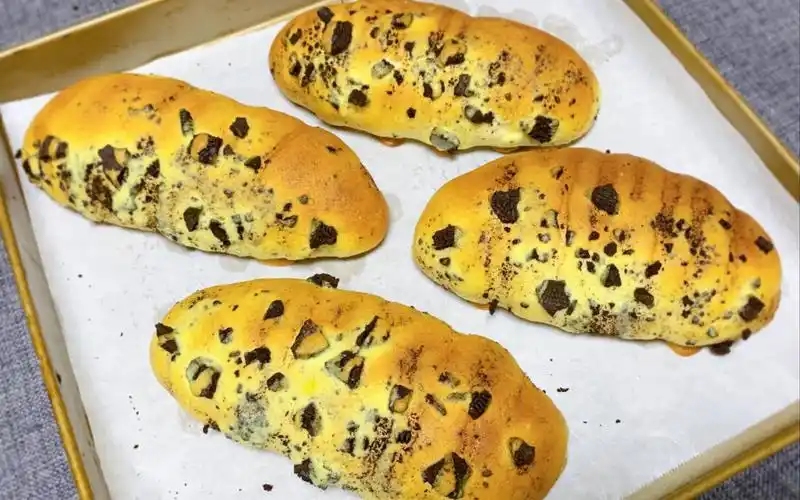 活动作品vlog21外表酥脆内心柔软奥利奥奶酪面包