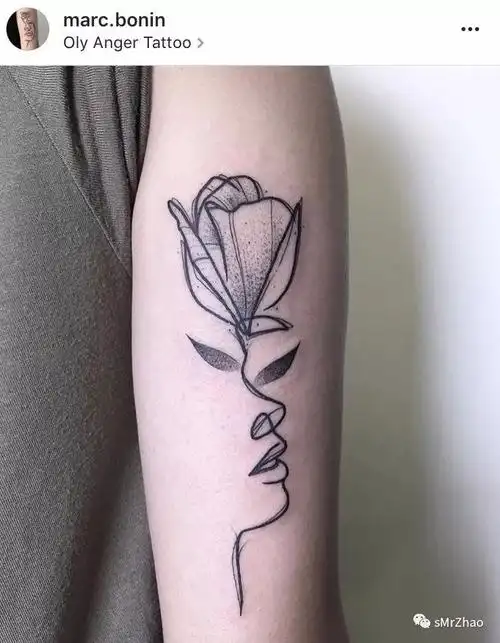 smrzhao纹身推荐(第 130 期)| 黑白 · 线条 · 抽象 · 极简肖像