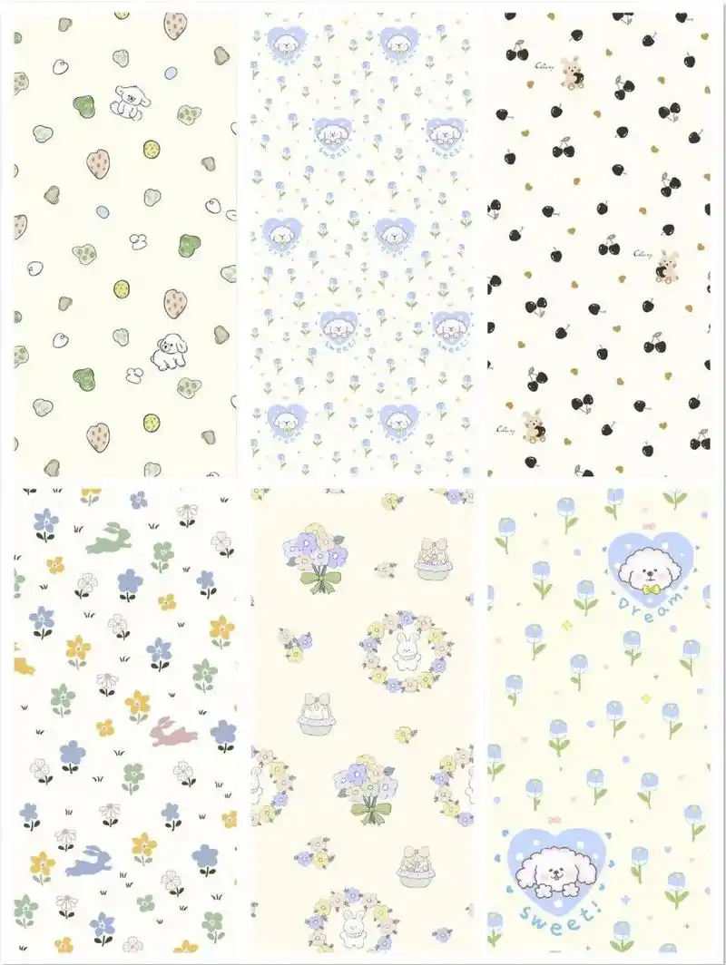 770期 清新碎花小卡通 图案壁纸 #壁纸# #原创壁纸# #手机壁纸
