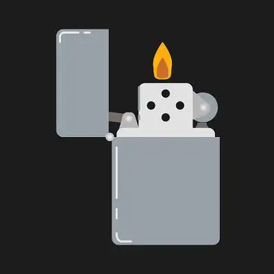打火机卡通png素材