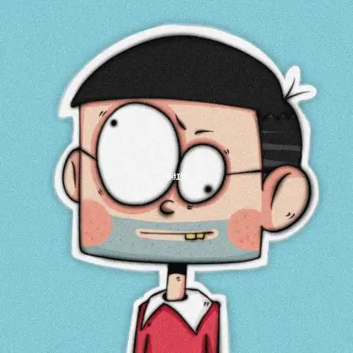 手绘头像  #画画  #情侣头像  #野比大雄  #静香