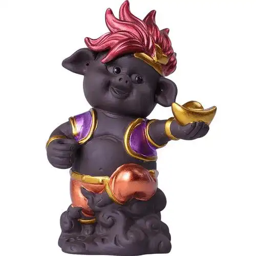 豪峰紫砂茶宠天蓬元帅创意可养茶玩茶盘茶台摆件茶宠摆件