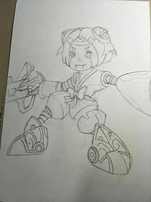 王者荣耀简笔画教程鲁班