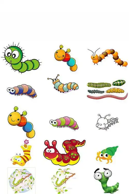 卡通童话简笔画免抠素材立即下载各种可爱昆虫汇总立即下载可爱节肢