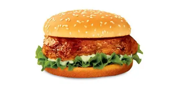 奥尔良鸡腿堡图片