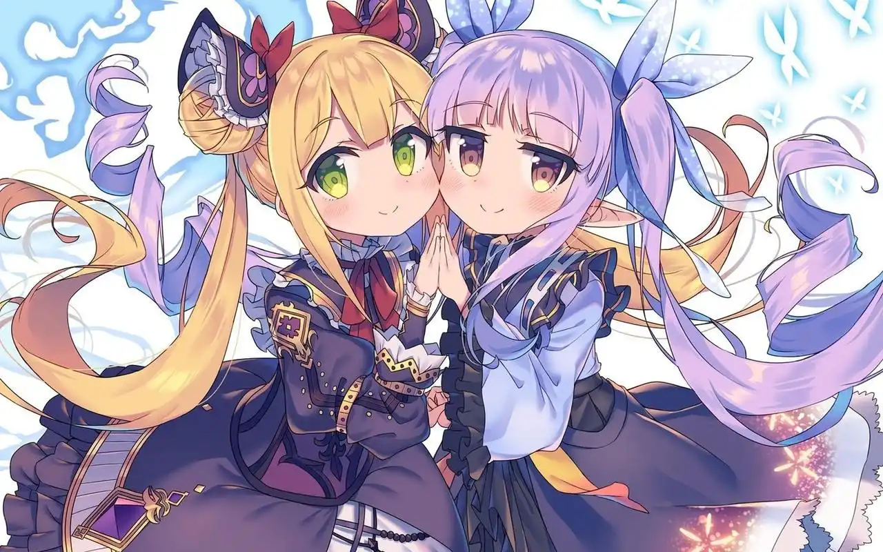 十分可爱的双胞胎壁纸图