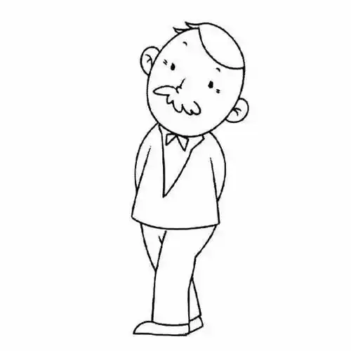 老爷爷简笔画 老爷爷简笔画彩色