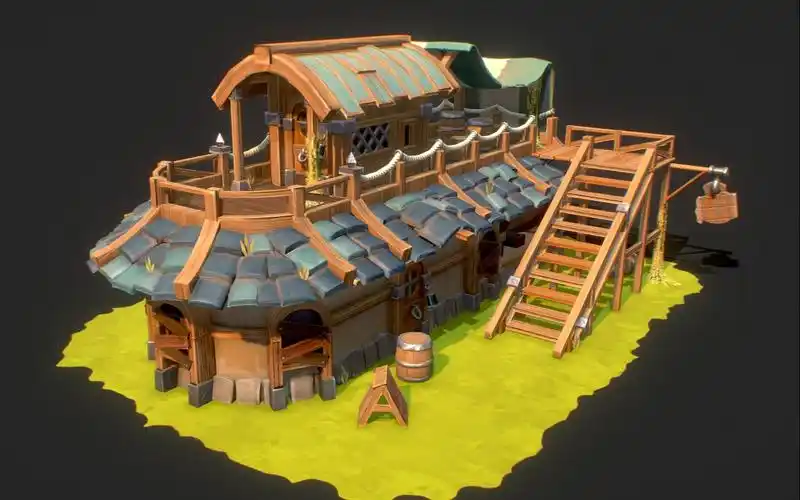 maya场景建模——零基础小场景房子模型制作【期末作业练习】