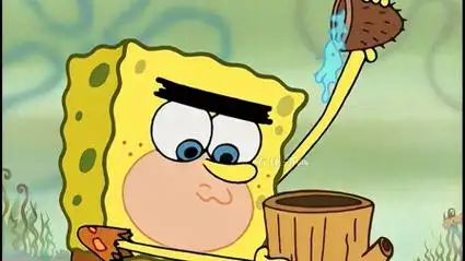 你知道原始时代的海绵宝宝是怎么起床的吗2/4