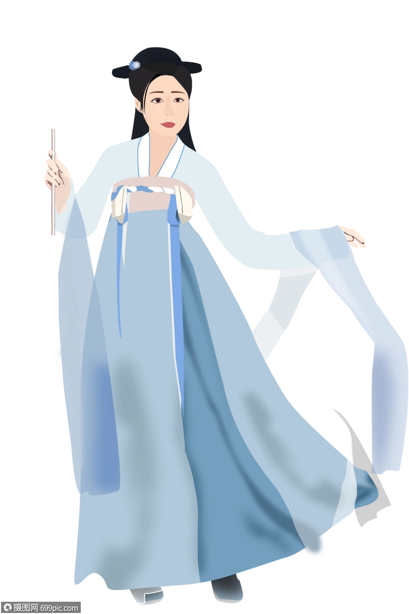 古装汉服衣服高清图片素材