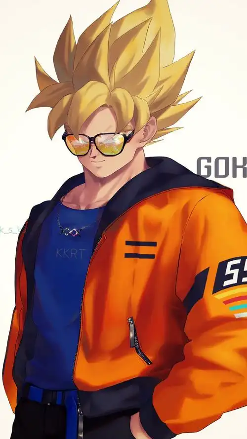 七龙珠帅气人物插画高清手机壁纸