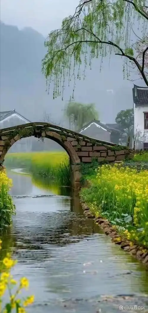 这一组小桥流水,山水人家图片,真是很漂亮的,看了山村美景太让人兴奋