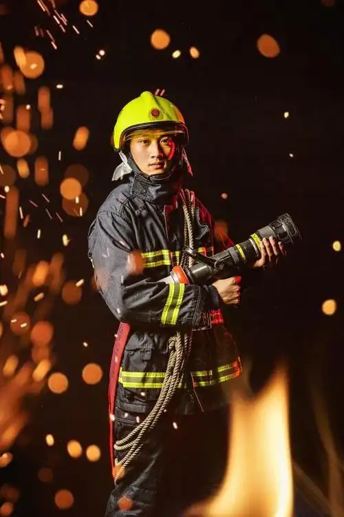 洛阳消防员晒肌肉写真网友称秒杀国足白斩鸡