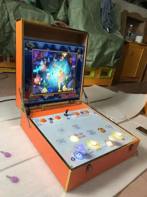 老虎机水果机投币小捕鱼老虎台式折叠大型扑鱼机水果双人海洋之星打鱼