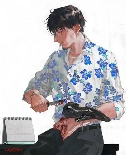 帅气的大叔 插画师 chongtak allyalligator. 来自插画美学 - 微博