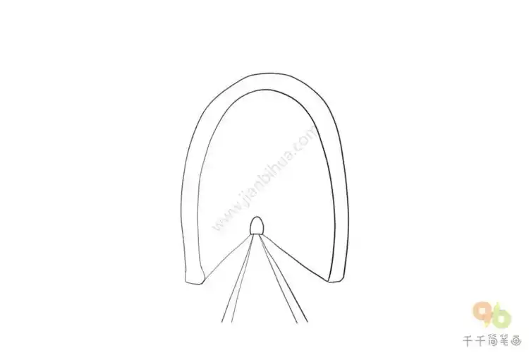 隧道简笔画步骤图