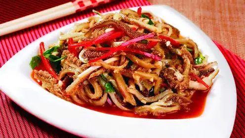 四川口味的"香辣羊肚丝" 麻辣鲜香,爽口过瘾,让我口水直流啊!