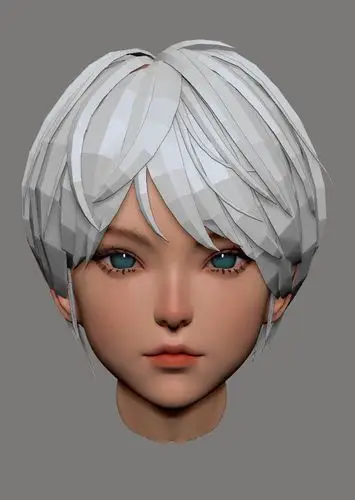 绘画模型素材头发