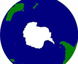 地球的南半球矢量剪贴画