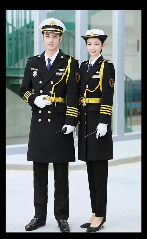 形象岗礼宾服冬装制服长款保安呢子大衣男加棉加厚黑色男款m