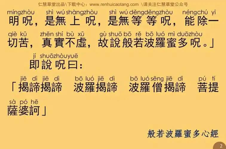 繁体注音|般若波罗蜜多心经