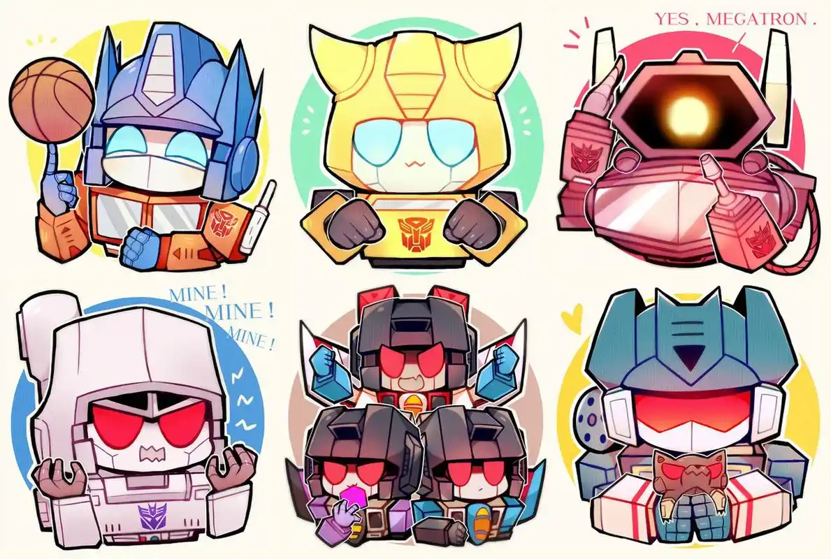 一些可爱的变形金刚头像