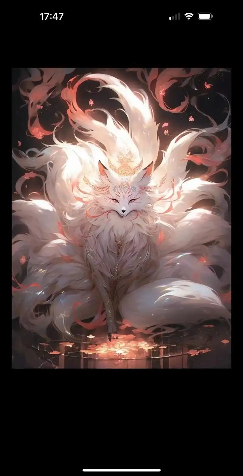 九尾狐神图 - 琳熙阁 - 抖音