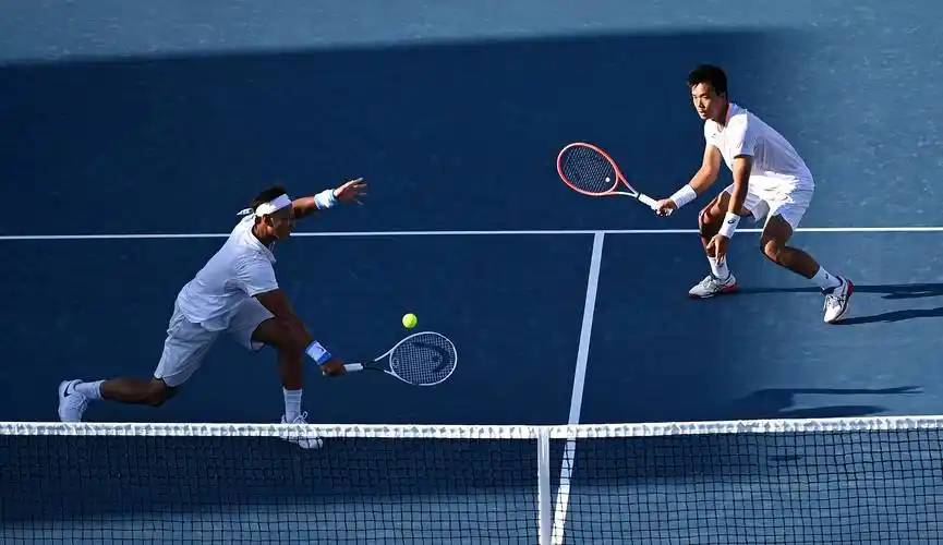 网球——男子双打:天津队李喆/高鑫夺冠